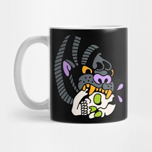 Gorilla biting skull Mug